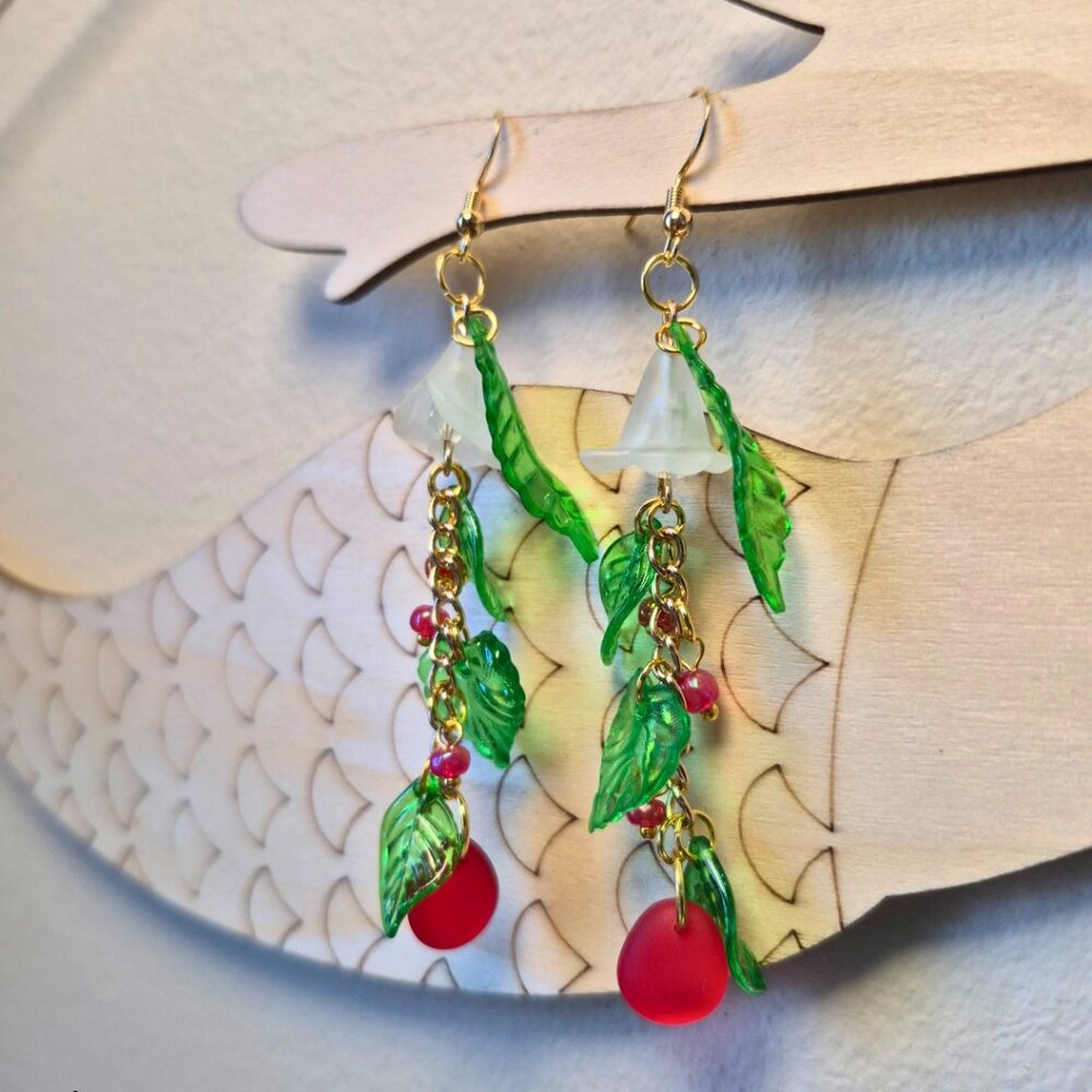 Forrest Berries Handmade Earrings - Picture 7 of 10
